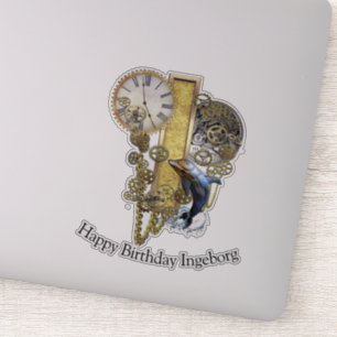 Letter I Birthday Anpassungsaufkleber Aufkleber