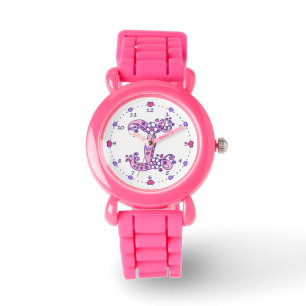 Letter I erste monogramm doodle Herzmädchen gucken Armbanduhr