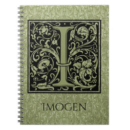 Letter I First Letter Monogram Notizblock