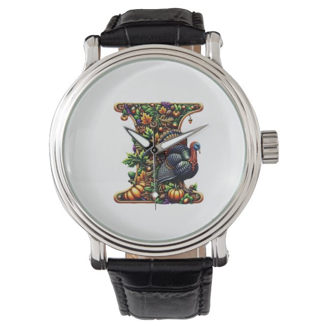 Letter I Thanksgiving gift  Armbanduhr (Vorderseite)