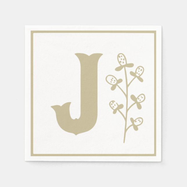 Letter J Alphabet Block Gender Neutral Baby Dusche Serviette (Vorderseite)