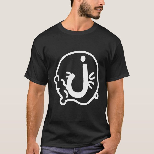 Letter J Hamster Name Monogram T-Shirt (Vorderseite)
