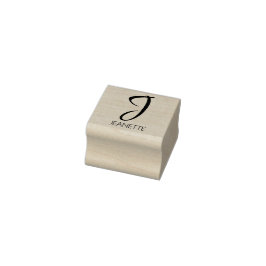 Letter J Monogram Personalisierte Gummi-Briefmarke Gummistempel