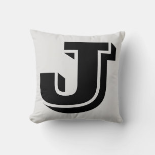 LETTER J MONOGRAM PILLOW KISSEN