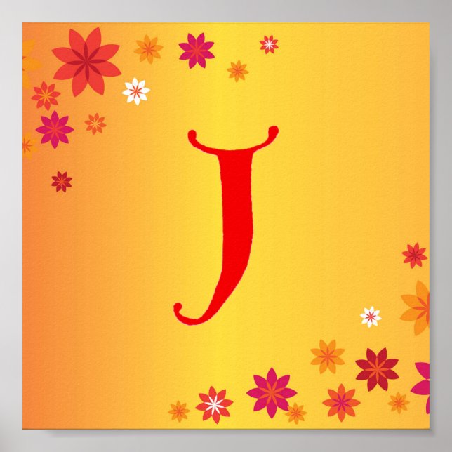 Letter J Poster (Vorne)