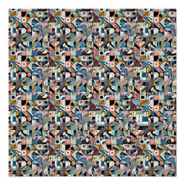LETTER J STEREOGRAM 20"x20", Semi-Gloss, No Frame Poster