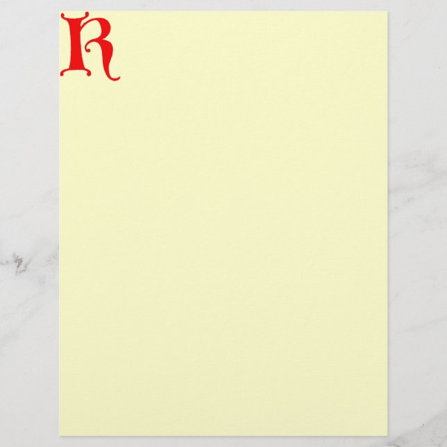 Letter K Letterhead (Vorderseite)