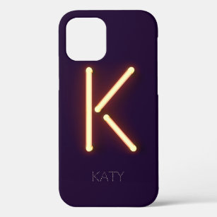 Letter K Neon Light Personalisiert Case-Mate iPhone Hülle