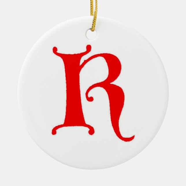 Letter K Ornament (Vorne)