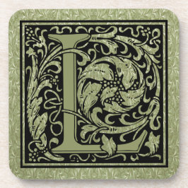 Letter L First Letter Monogram Getränkeuntersetzer