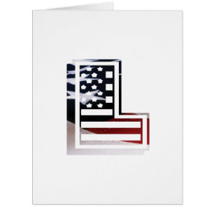 Letter L Monogram Initial USA