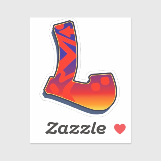 Letter L -  Night Sky Aufkleber (Blatt)