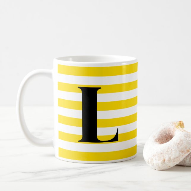 Letter L-Tasse Kaffeetasse (Mit Donut)