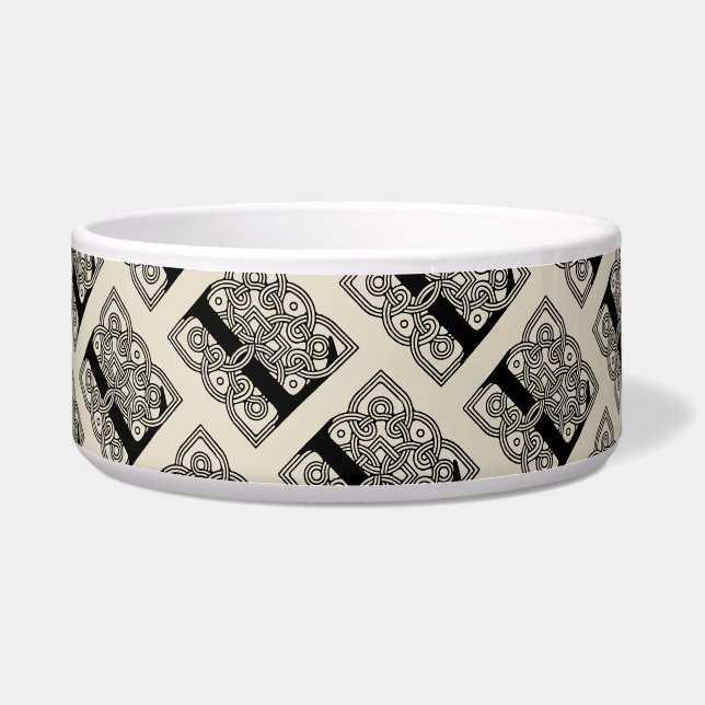 Letter L Vintag Celtic Knot Monogram Napf (Vorderseite)