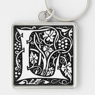 Letter 'L' William Morris Design - Schlüsselanhäng Schlüsselanhänger