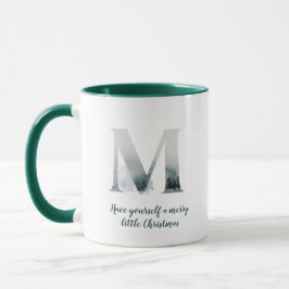 Letter M Alphabe Design und Foto Weihnachten Tasse