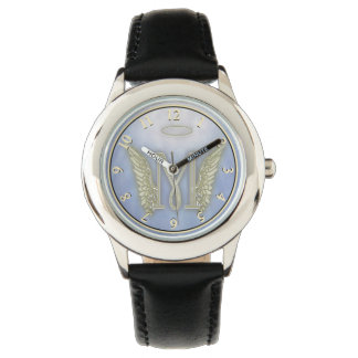 Letter M Angel Monogram Armbanduhr