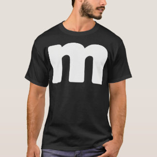 Letter M Groups Halloween Matching Team Lazy T-Shirt