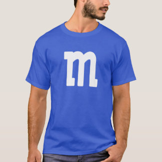 Letter M Lower Case Alphabet Matching Halloween T-Shirt