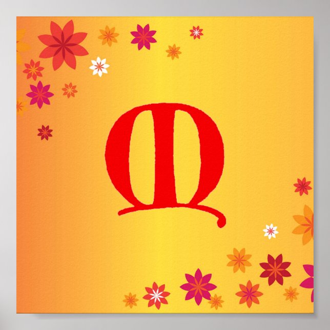 Letter M Poster (Vorne)