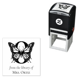 Letter O Butterfly Monogramm aus der Bibliothek Permastempel