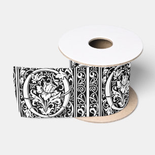 Letter O mittelalterliche Monogram Art Nouveau Satinband