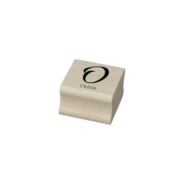 Letter O Monogram Personalisierte Briefmarke Gummistempel (Stempel)