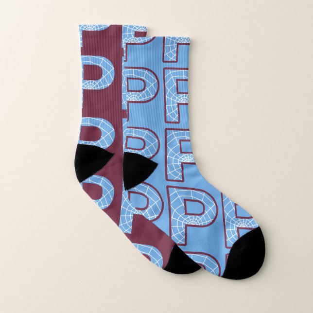 Letter P Duo-MB-Multimedia-Socken Socken (Paar)