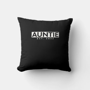Letter Print Graphic Tante est. 2022 Kissen