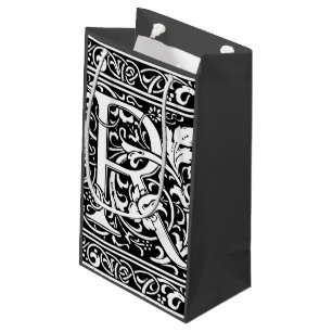 Letter R Mittelalterliche Monogram Art Nouveau Kleine Geschenktüte
