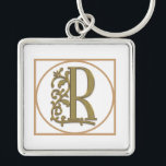 LETTER R MONOGRAM Beautiful Wedding New Home Gift Schlüsselanhänger<br><div class="desc">LETTER R MONOGRAM Beautiful Wedding Party, House Warming New Home Gift Graduation, Birthday, Mother's Day, Father's Day, Christmas or anytime Great Gift Idea for Family and Friends! Remember Mom, Dad, Brother, Sister, Son, Daughter, Aunt, Uncle, Nephew, Niece, Boyfriend, Girlfriend, Grandma and Grandpa! See more MONOGRAM Magic items at VanOmmeren on...</div>