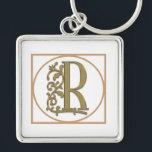 LETTER R MONOGRAM Beautiful Wedding New Home Gift Schlüsselanhänger<br><div class="desc">LETTER R MONOGRAM Beautiful Wedding Party, House Warming New Home Gift Graduation, Birthday, Mother's Day, Father's Day, Christmas or anytime Great Gift Idea for Family and Friends! Remember Mom, Dad, Brother, Sister, Son, Daughter, Aunt, Uncle, Nephew, Niece, Boyfriend, Girlfriend, Grandma and Grandpa! See more MONOGRAM Magic items at VanOmmeren on...</div>