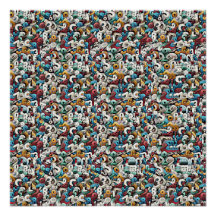 LETTER R STEREOGRAM 20"x20", Semi-Gloss, No Frame