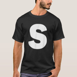 Letter S Hauptstadt Alphabet Monogram Initial T-Shirt