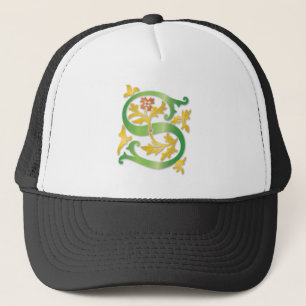 Letter S Monogram-Lilie Truckerkappe