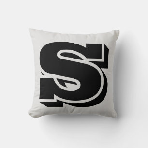 LETTER S MONOGRAM PILLOW KISSEN