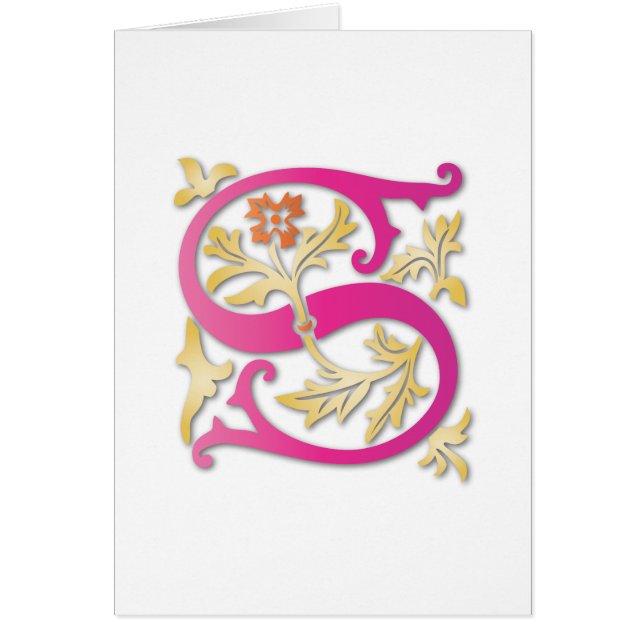 Letter S Monogramm (Vorne)