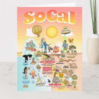 Letter Sized SoCal Blank Card Karte