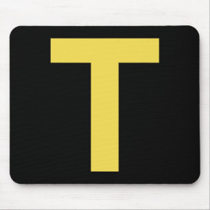 Letter T Fun Chipmunk Group Matching Halloween Cos Mousepad