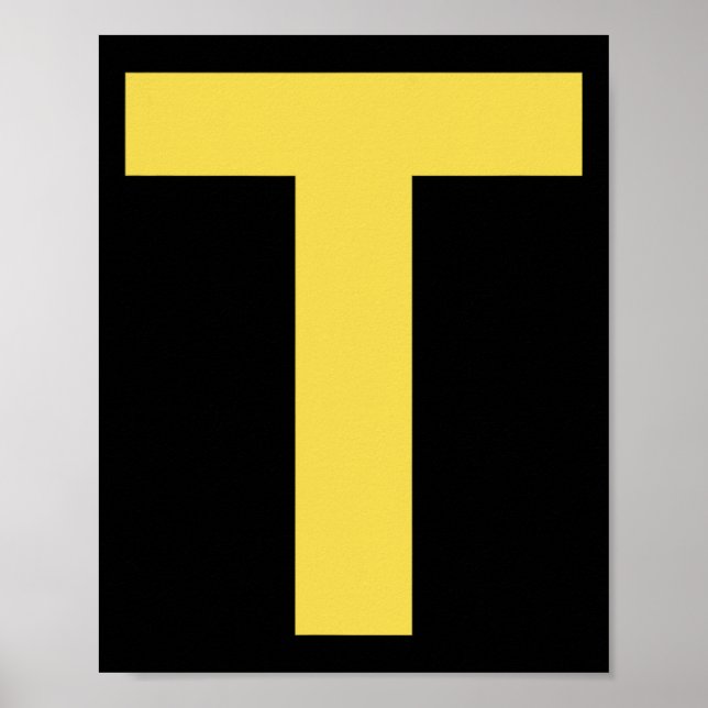 Letter T Fun Chipmunk Group Matching Halloween Cos Poster (Vorne)