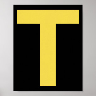 Letter T Fun Chipmunk Group Matching Halloween Cos Poster