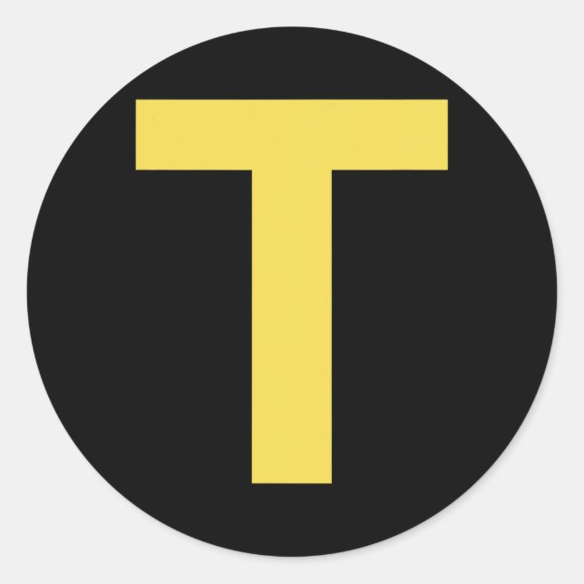 Letter T Fun Chipmunk Group Matching Halloween Cos Runder Aufkleber (Vorderseite)