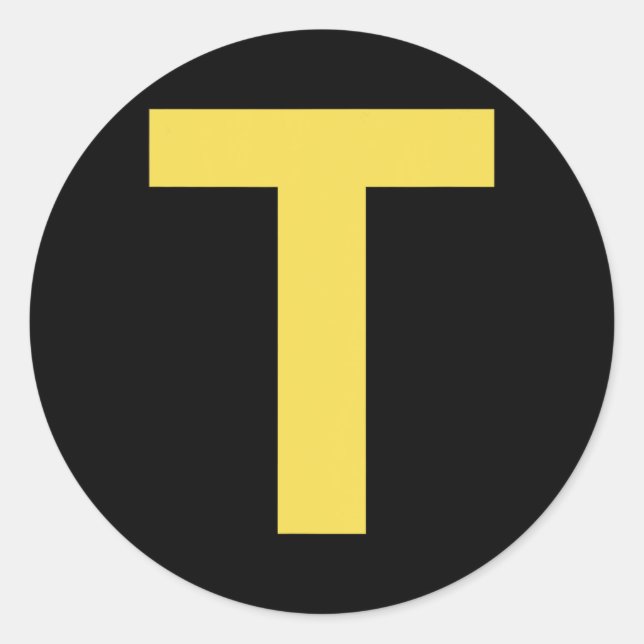 Letter T Fun Chipmunk Group Matching Halloween Cos Runder Aufkleber (Vorderseite)