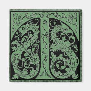 Letter T mit Dragons Magnet