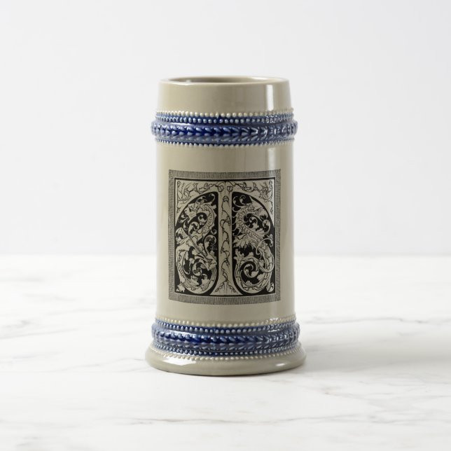 Letter T mit Dragons-Tasse Bierglas (Mittel)