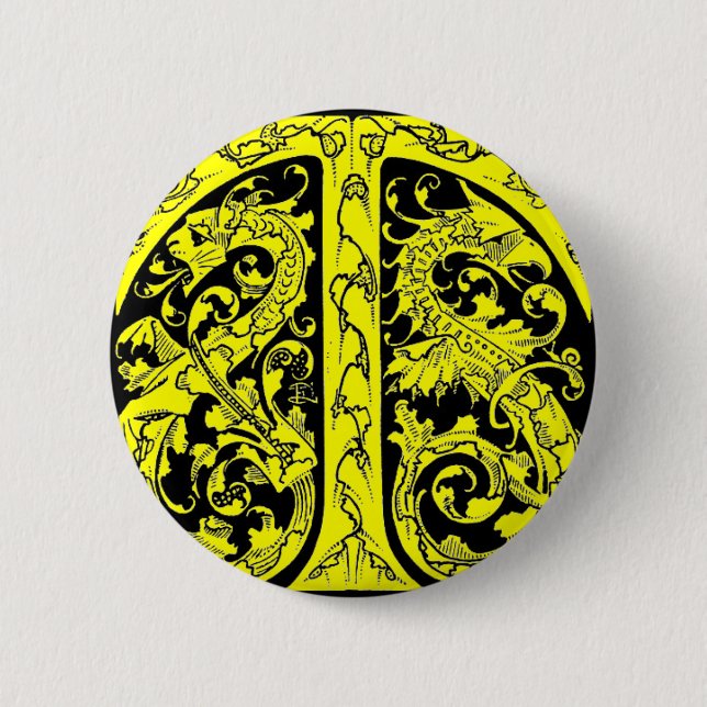 Letter T mit Dragons-Taste Button (Vorderseite)
