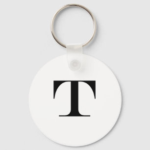 Letter T Monogram-Schlüsselanhänger Schlüsselanhänger