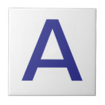 Letter Tiles - Blau auf weiß Fliese<br><div class="desc">Keramik Buchstaben Fliesen. Kleine oder obere Buchstabenkacheln. Sie passen sich die Buchstaben an,  die Sie für Ihre Keramik oder Mosaikschild benötigen. Buchstabenkombination für Zeichen,  Hausnummern</div>