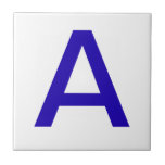 Letter Tiles - Blau auf weiß Fliese<br><div class="desc">Keramik Buchstaben Fliesen.  Kleine oder obere Buchstabenkacheln.  Sie passen sich die Buchstaben an,  die Sie für Ihre Keramik oder Mosaikschild benötigen.  Buchstabenkombination für Zeichen,  Hausnummern</div>