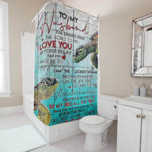 Letter To My Husband, Love Quotes Letter Duschvorhang